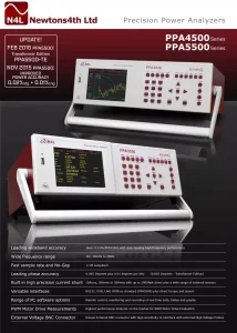 N4L PowerAnalyser Product Catalog